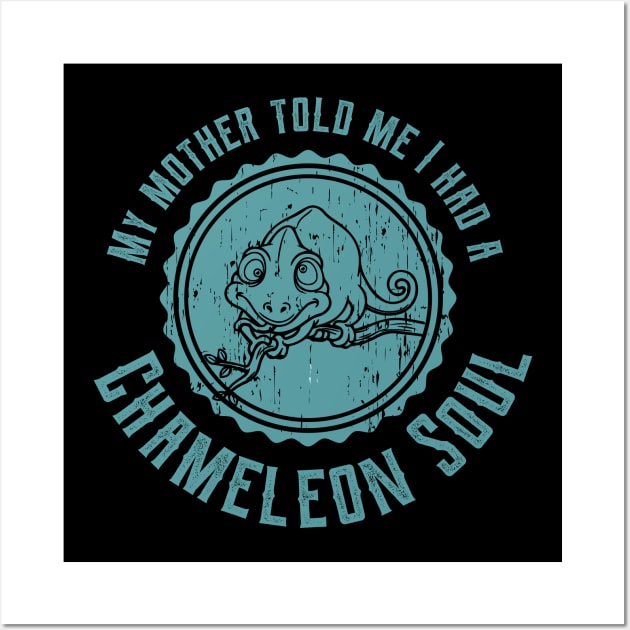 Chameleon Soul Wall Art by TheBlackSheep